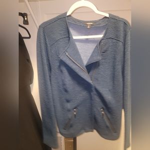 Faux motorcycle jacket